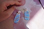 Boucles d'oreilles en argile polym&egrave;re Tige