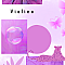 Boucles d'oreilles puces - Iris Violine