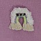 Broche Macram&eacute; Arc-en-ciel