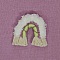 Broche Macram&eacute; Arc-en-ciel