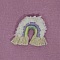 Broche Macram&eacute; Arc-en-ciel