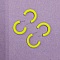 Cr&eacute;oles jaune citron unies et mat