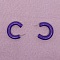 Cr&eacute;oles violettes martel&eacute;es et vernies