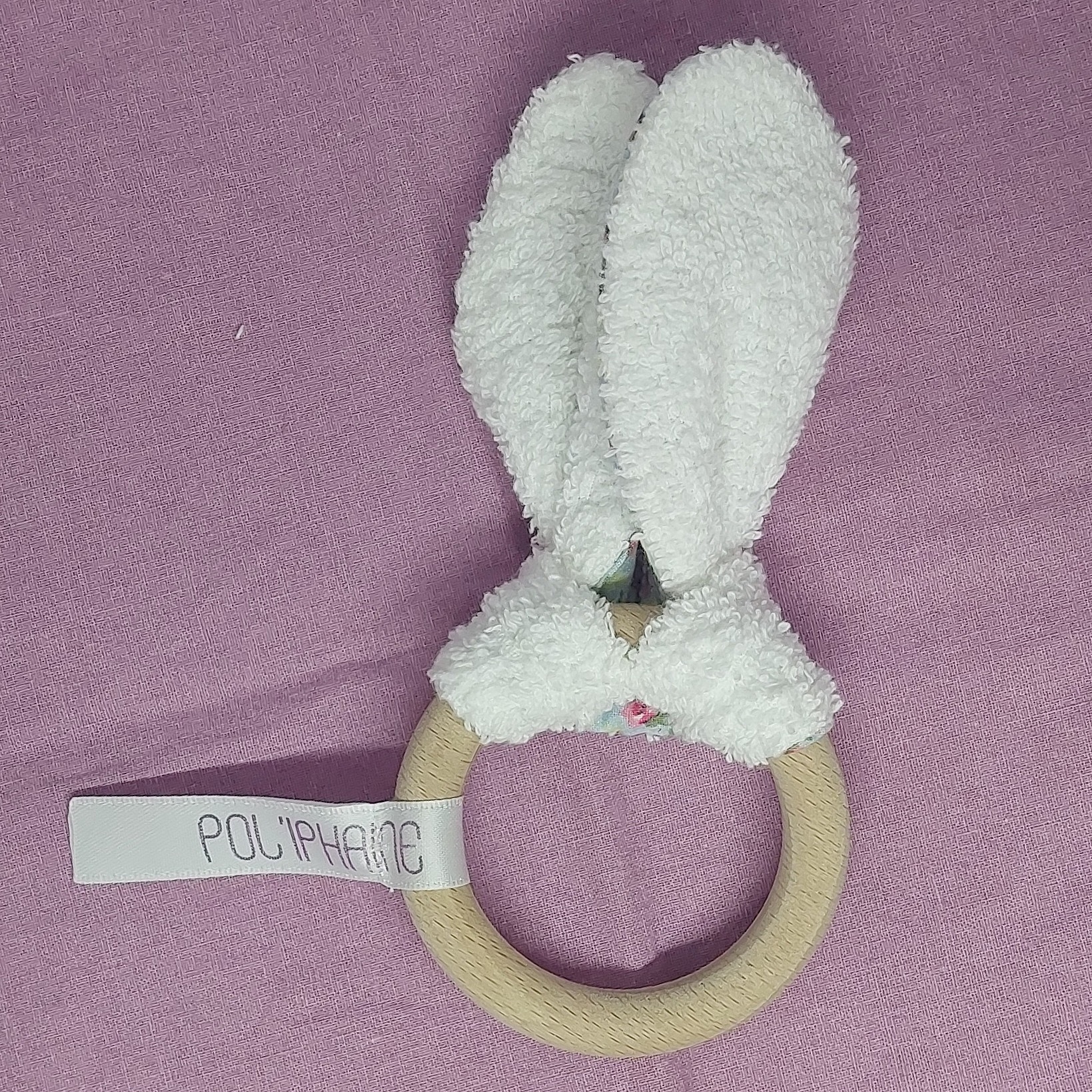 D&eacute;coration oreilles de lapin pour chambre de b&eacute;b&eacute; Bleu clair fleuri