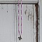 Ras du cou violet &agrave; breloque papillon