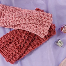Bandeau au crochet pour l'hiver (femme)