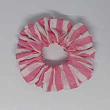 Chouchou rose en blanc &agrave; paillettes - Beach
