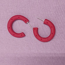Cr&eacute;oles rouge effet fer &agrave; cheval